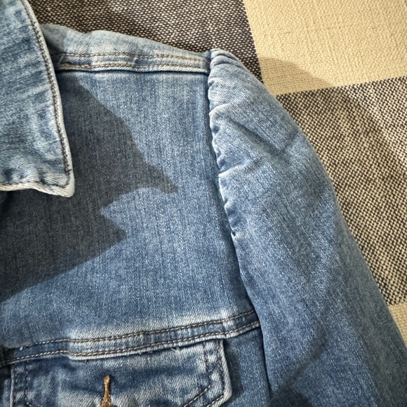 Boston Proper Women's Classic Blue Jean Jacket - Picture 3 of 5